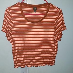 Stripped cropped top